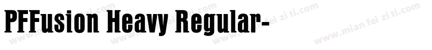 PFFusion Heavy Regular字体转换